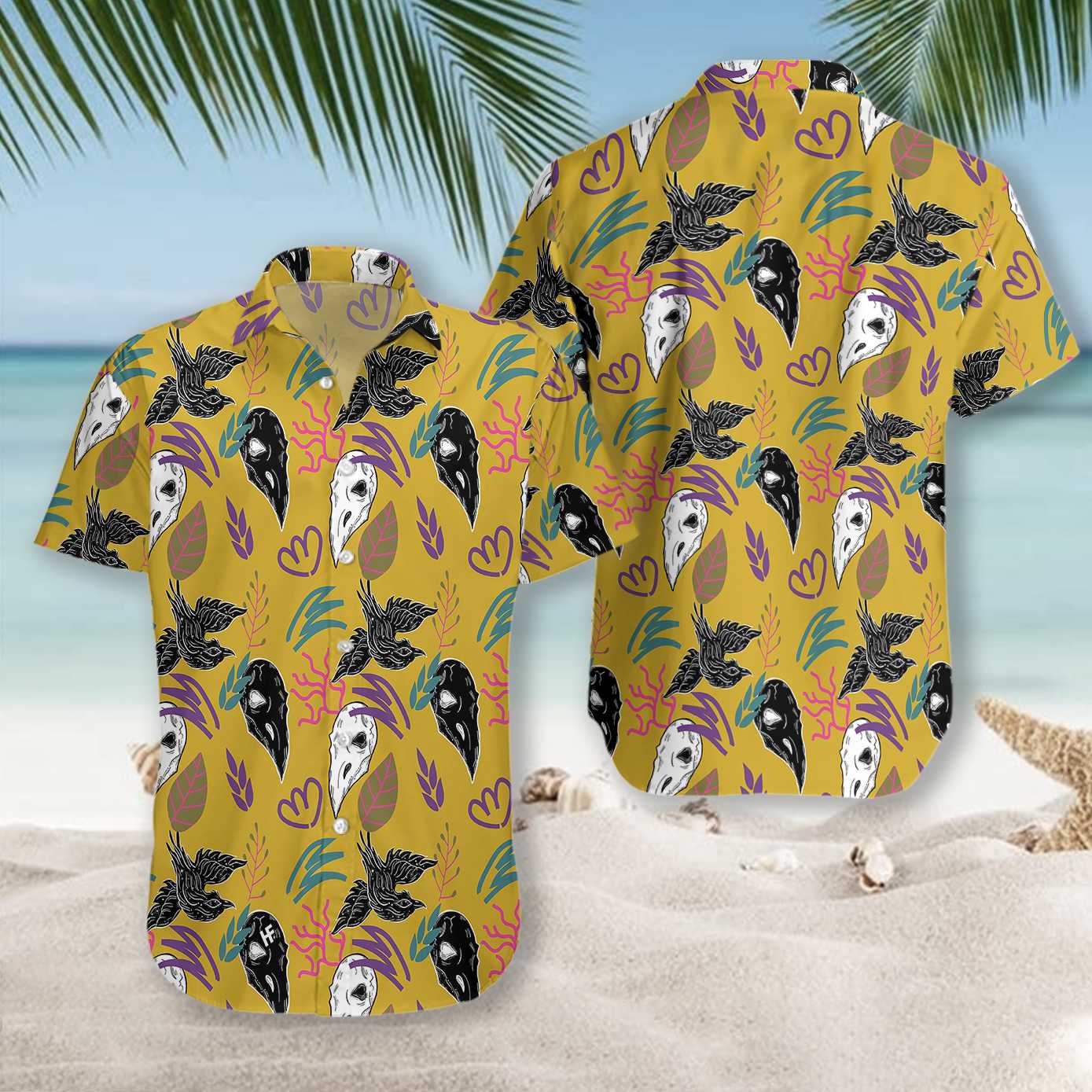 Bird Skull Hawaii Shirt For Men Women Ha85782