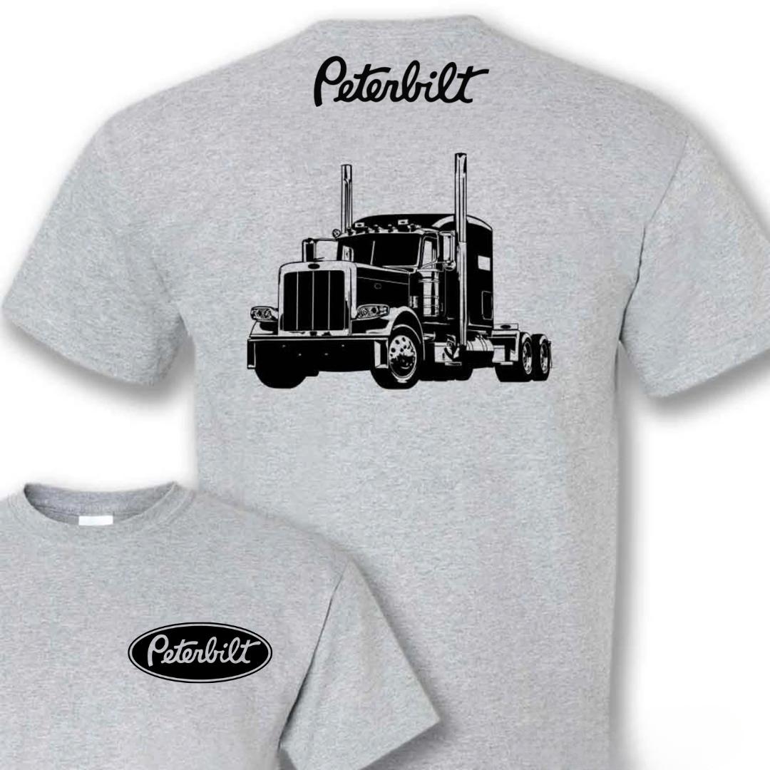 Peterbilt Truck Shirt Big Rig Graphic Tee for Truck Driver, Classic Semi Truck T Shirt, Car Lover Summer Outfit, Menswear Top
