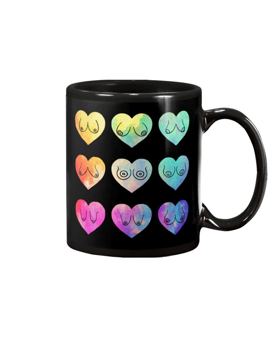 Breast Cancer Heart Gift For Breast Cancer Warrior Mug