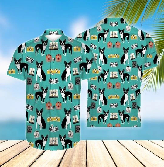 Boston Terrier Hawaii Shirt Unisex Adult Ha53304