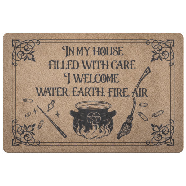 In My Kitchen All Over Printed Halloween Doormat, Halloween Decor