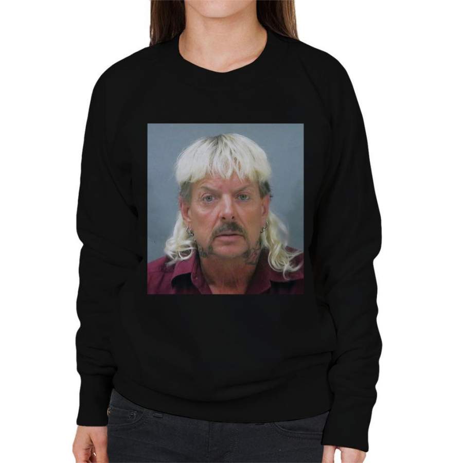 Tiger King Joe Exotic Mugshot Women’s Sweatshirt