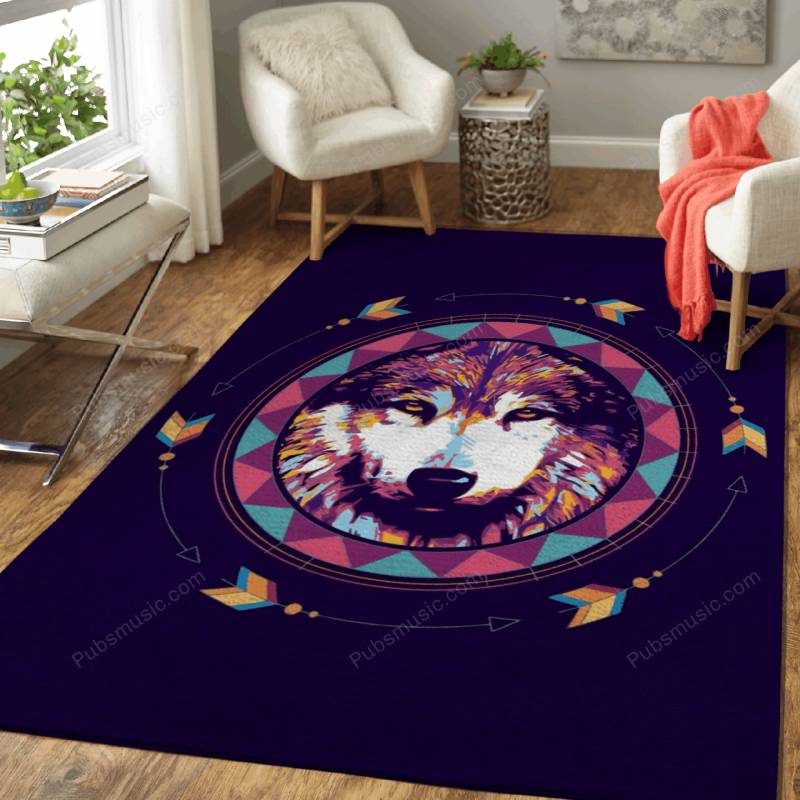 Wolf Canis  – Animals Pop Art Rug Mats – Carpet