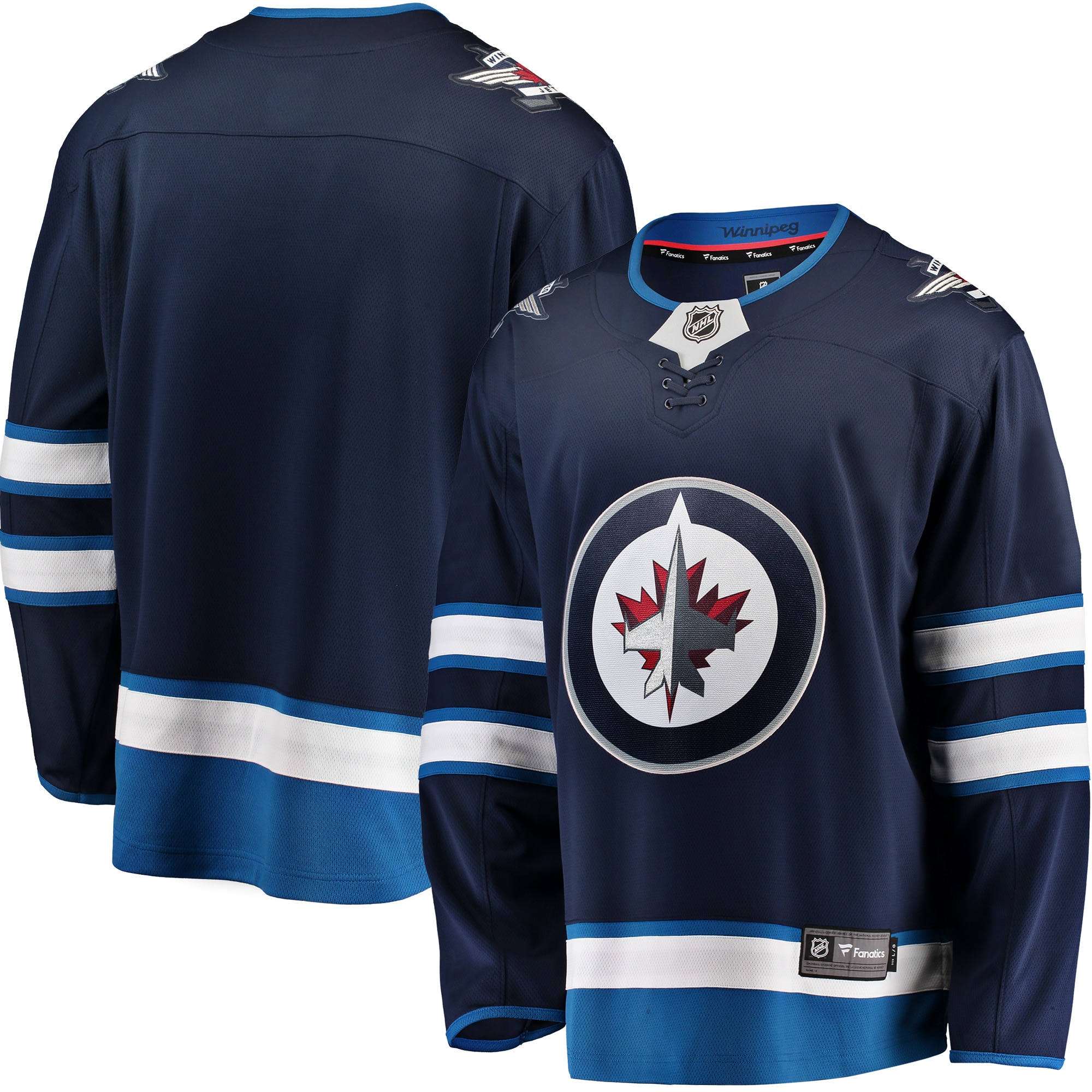 Winnipeg Jets Branded Breakaway Home Jersey – Blue