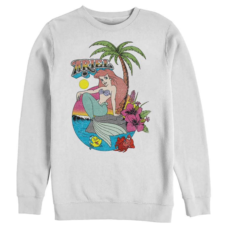 The Little Mermaid Men’s Aloha Ariel  Sweatshirt