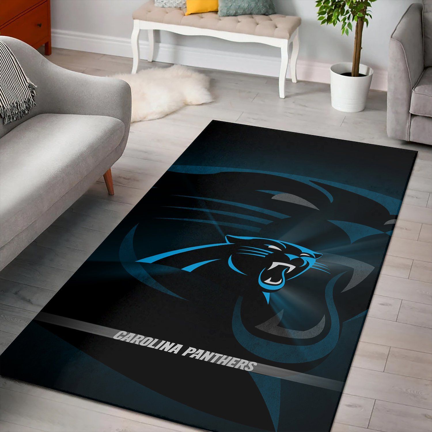 Carolina Panthers Rug, Area Rug, Floor Decor