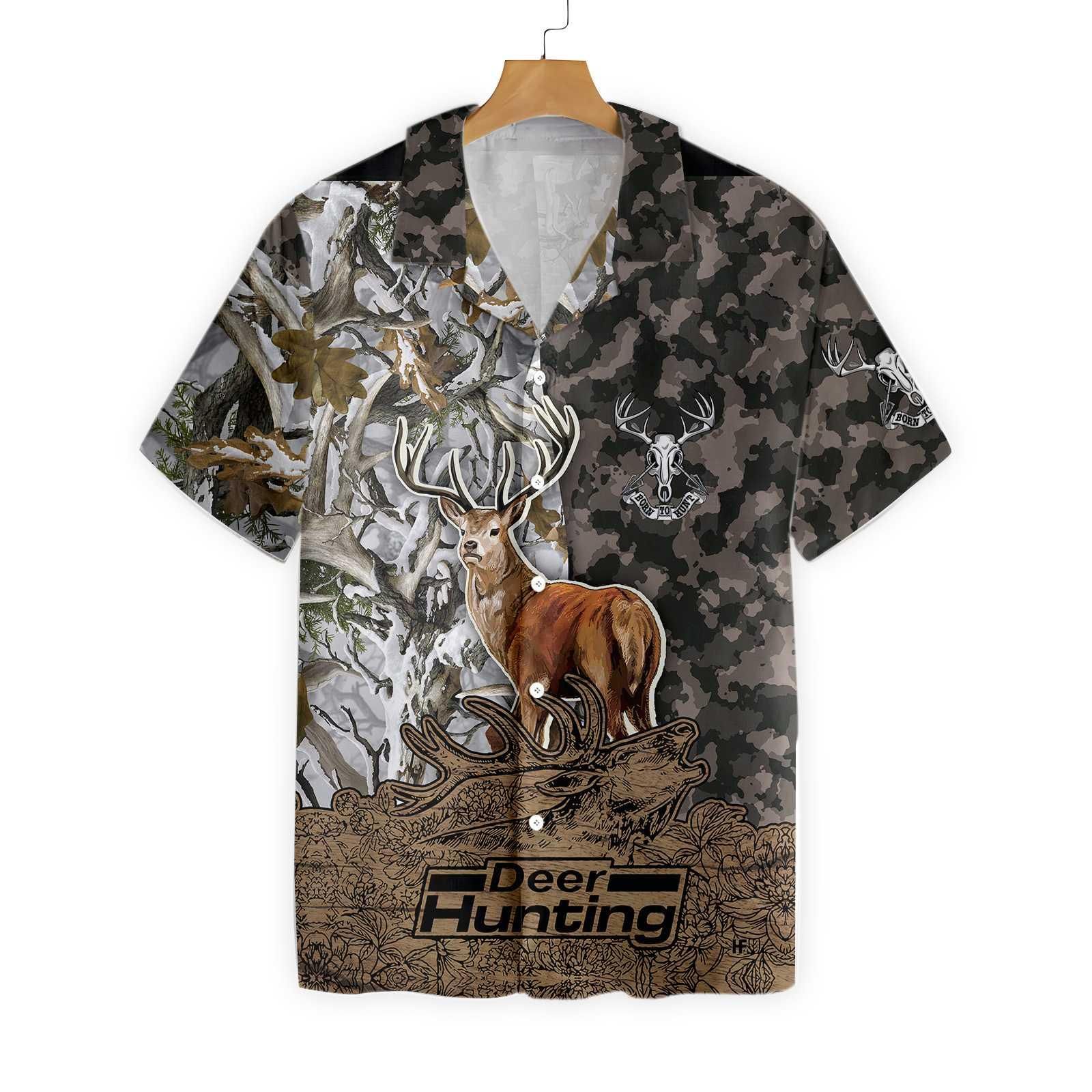 Deer Camouflage Bow Hunting Archery 0401 Hawaii Shirt Ha33221