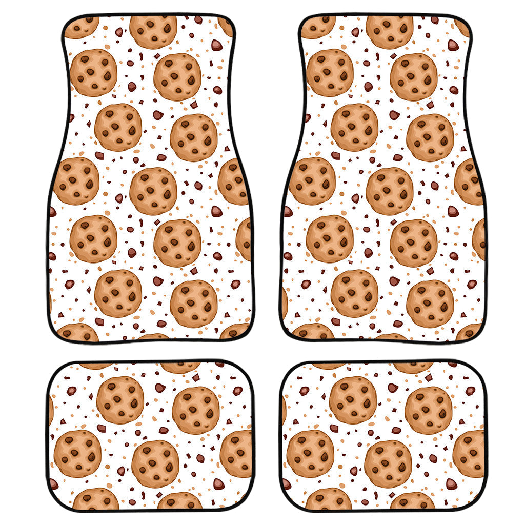 Sweet Cookie Pattern Print Front And Back Car Floor Mats, Front Car Mat