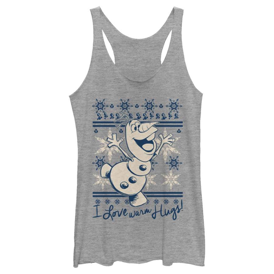 Frozen Women’s Christmas Warm Hugs  Racerback Tank