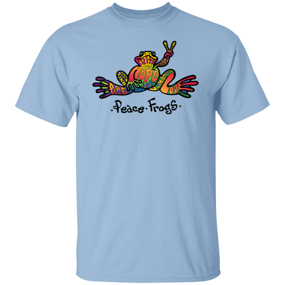 Hippie60S Peace Frog Hippie Unisex Ultra Cotton Adult T Shirt