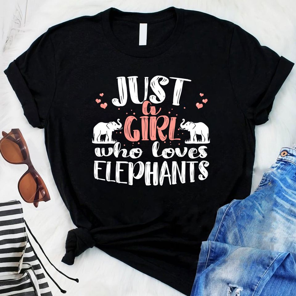 Just A Girl Who Loves Elephants Gift Standard/Premium T-Shirt