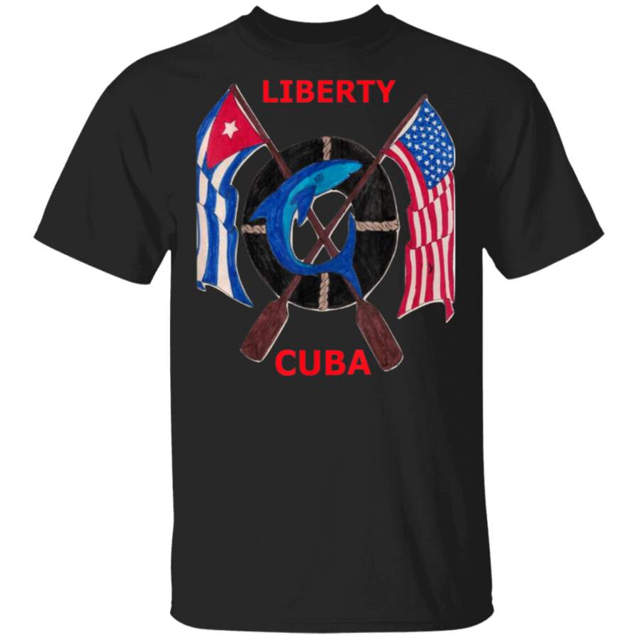 Balseros Shield Liberty Freedom Make Cuba Great Again Gtmo TShirt