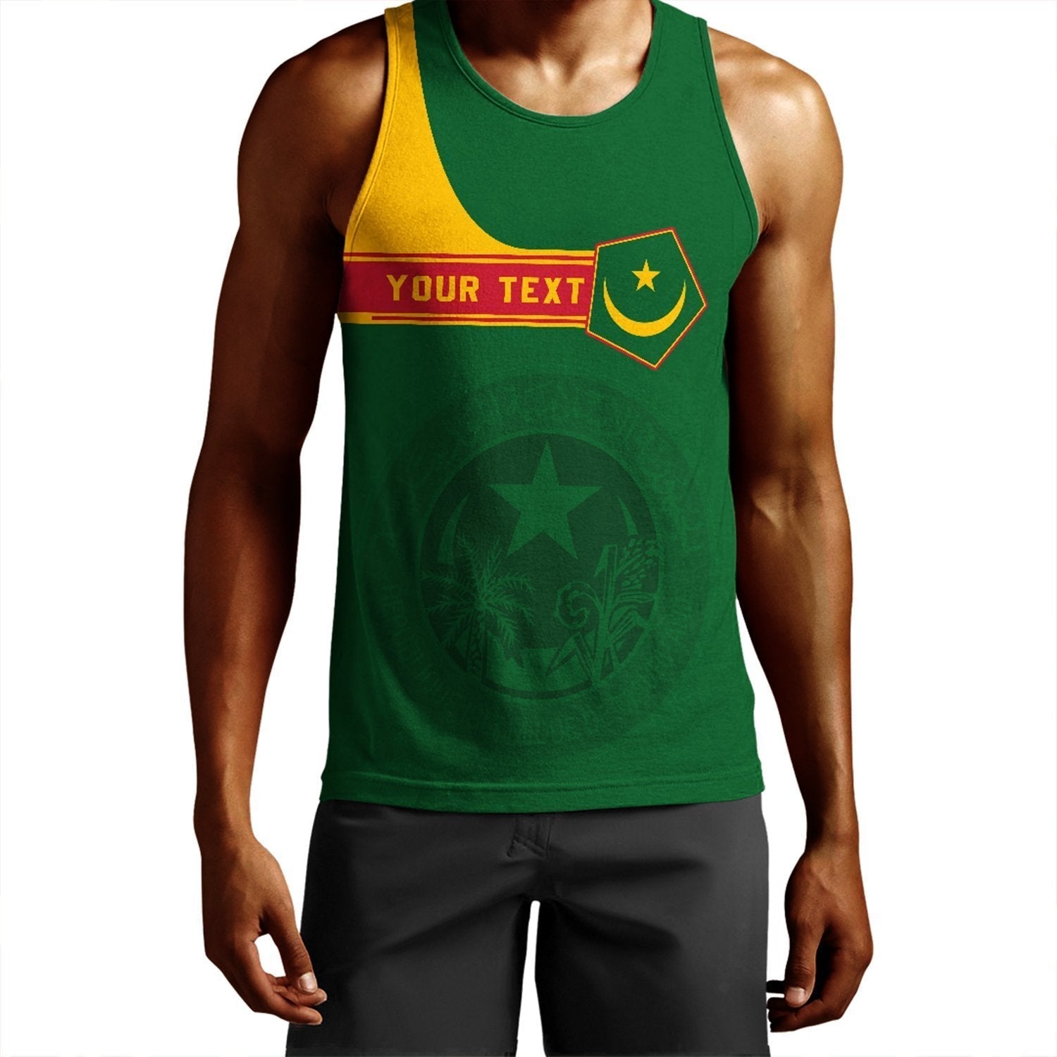 (Custom) African Tank Top – Mauritania Men’S Tank Top Pentagon Style