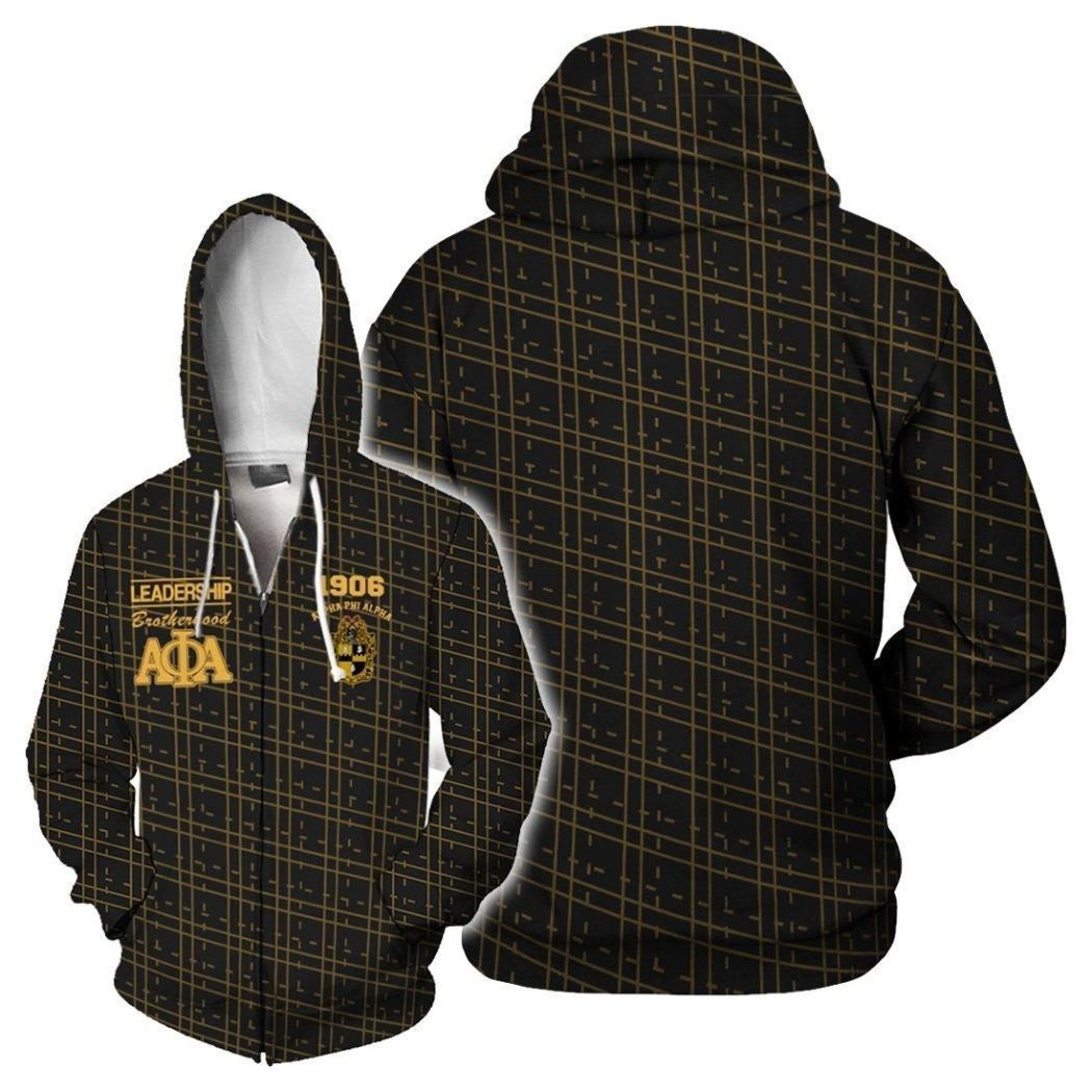 Fraternity Hoodie – Alpha Phi Alpha Plaid Hoodie