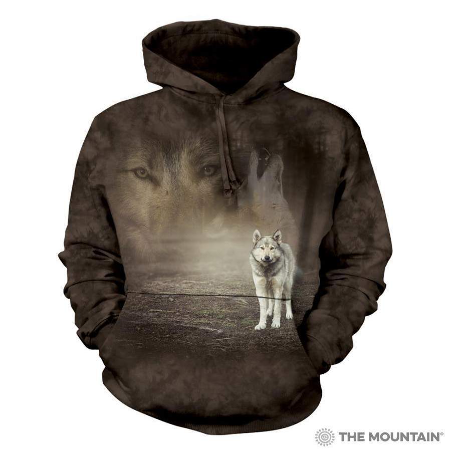 Grey Wolf Portrait Sweatshirt Hoodie – Jokershop Store
