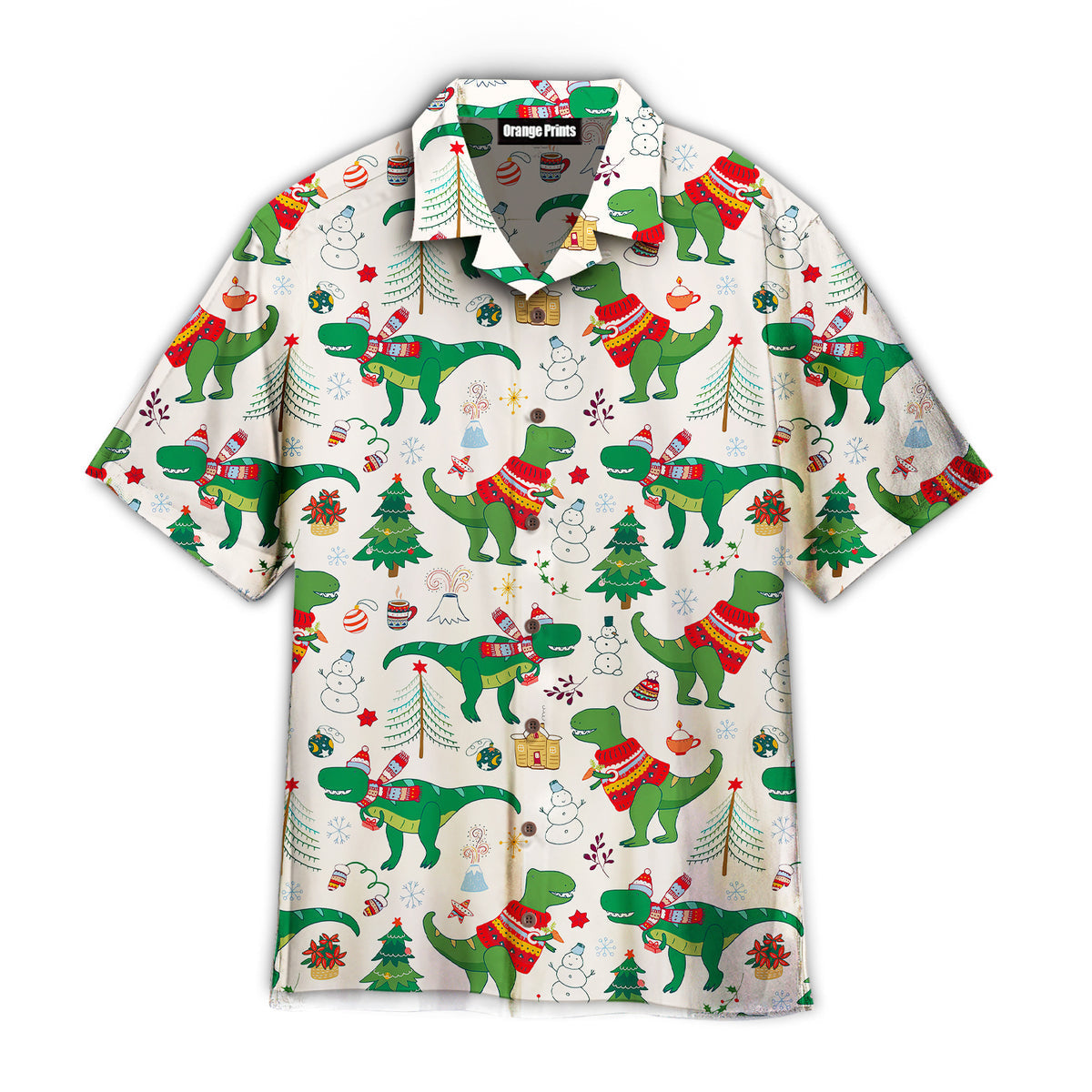 Dinosaur Rex Christmas In July Aloha Hawaii Shirts For Men Women Ha104867