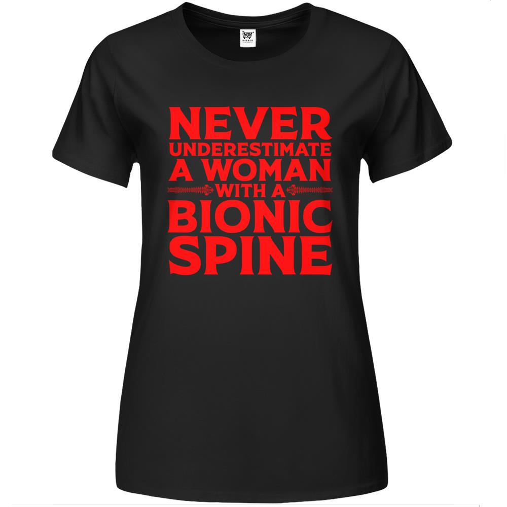 Funny Bionic Spine Surgery Recovery Gift Back Spinal Fusion Premium Womens Tshirts