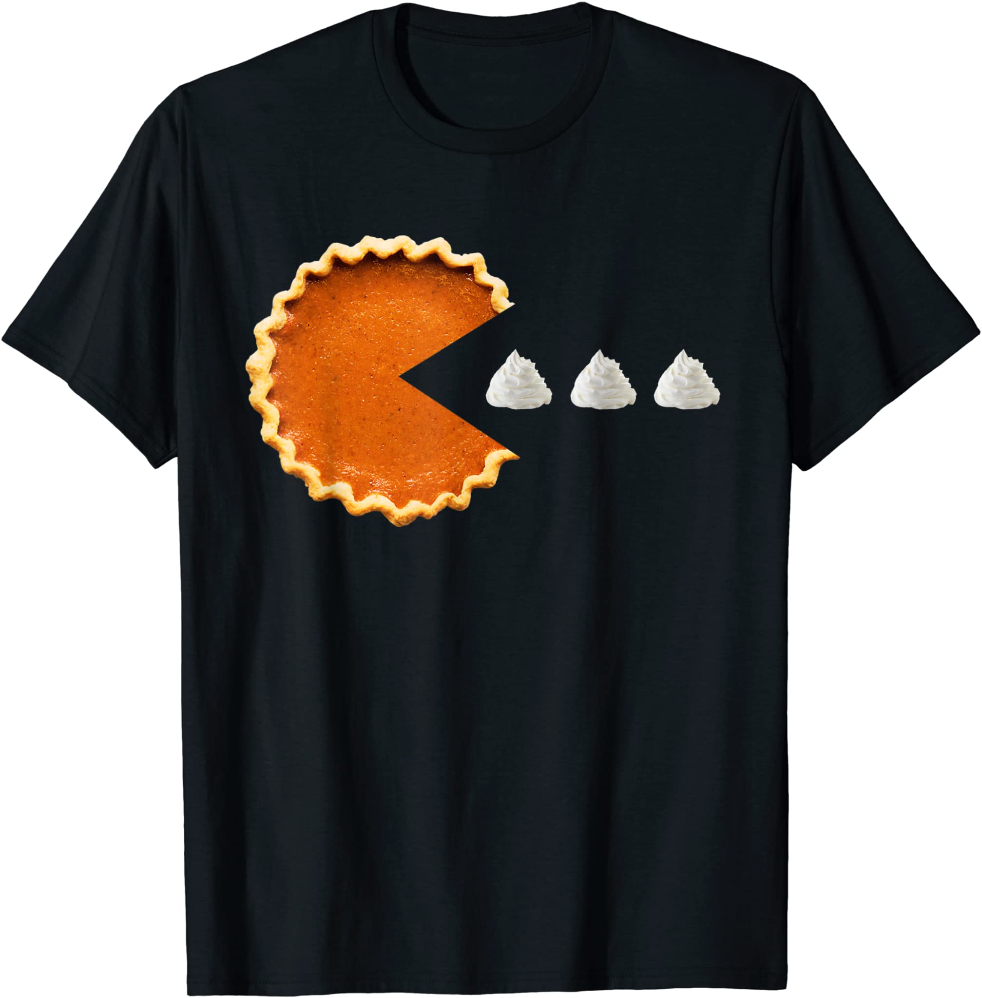 Pumpkin Pie Whipped Cream Video Game Thanksgiving T-Shirt