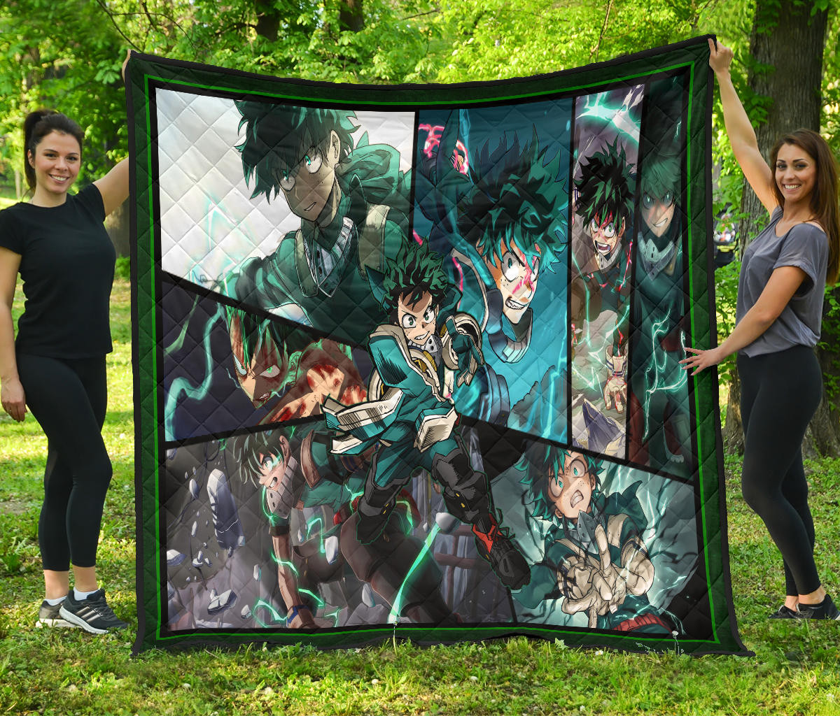 Midoriya Izuku My Hero Academia Premium Quilt Blanket Anime Home Decor Custom For Fans Na060603