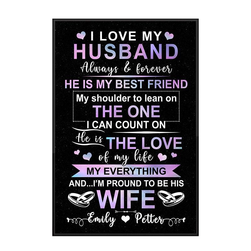 Custom Personalized Wall Art Poster Board Print Valentine Day Gift Ideas For Him Her Men Women Boyfriend Girlfriend Husband Wife Couple – I Love My Husband HT301252 – PersonalizedWitch