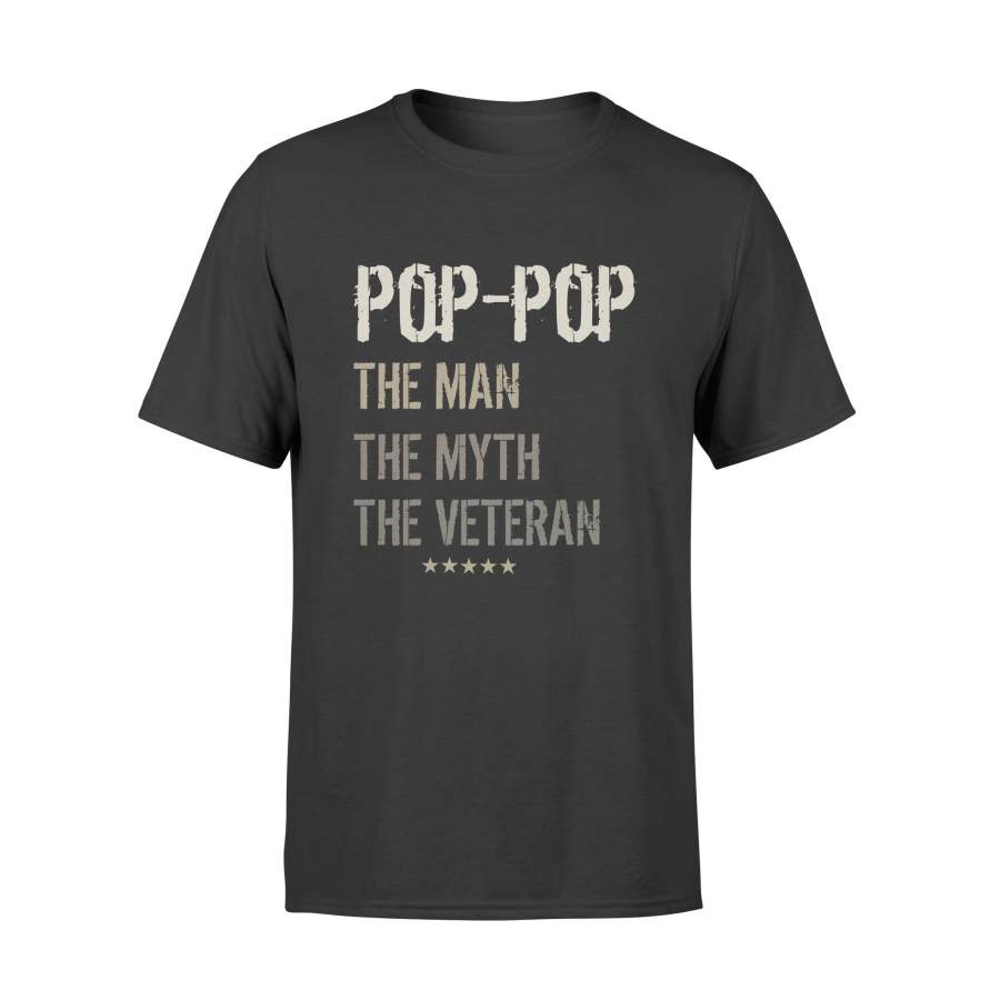 YOLOstuff pop-pop the Man the Myth the Veteran T-shirt