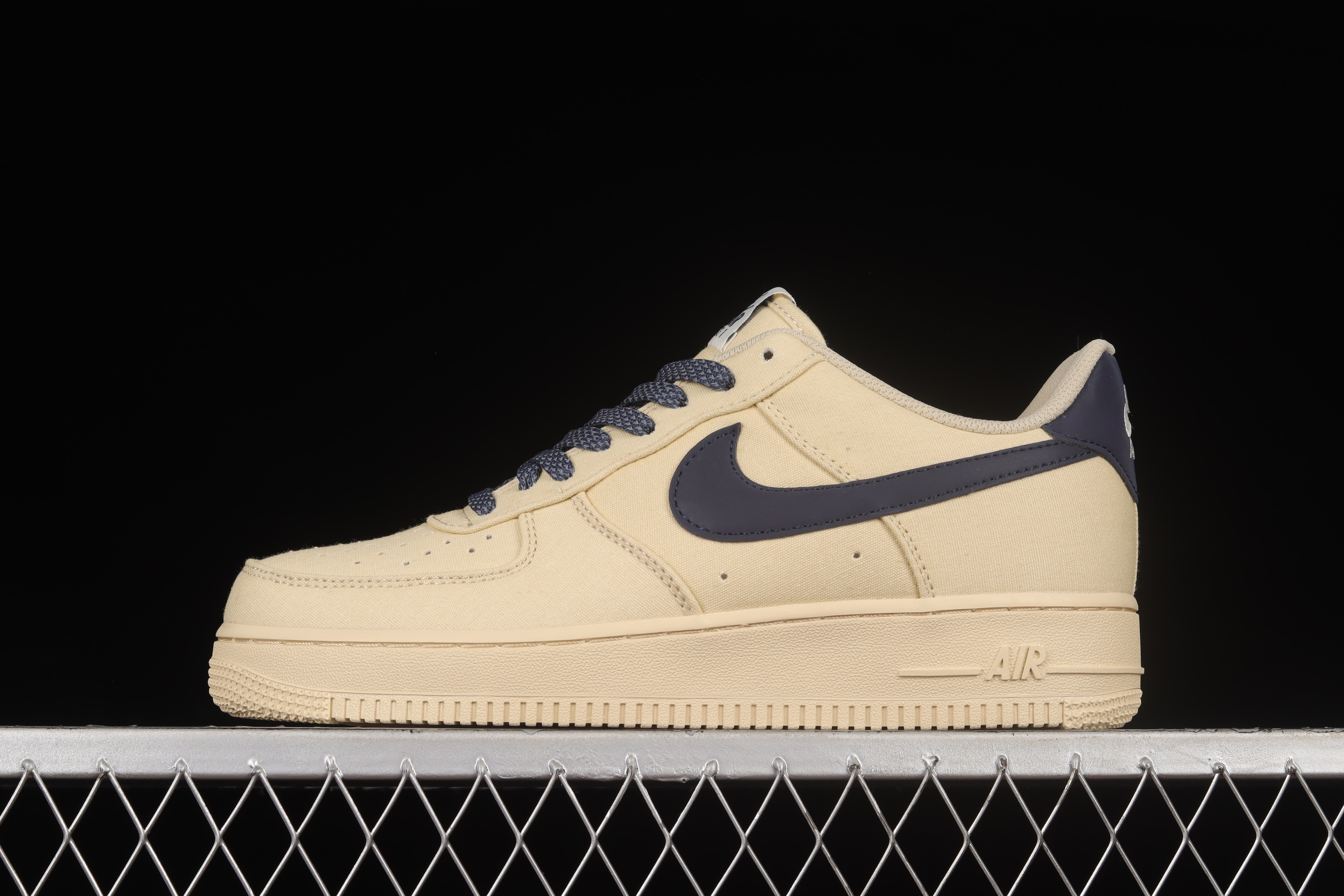 Nike Air Force 1’07 Low Beige Deep Blue Shoes Sneakers SNK628845654