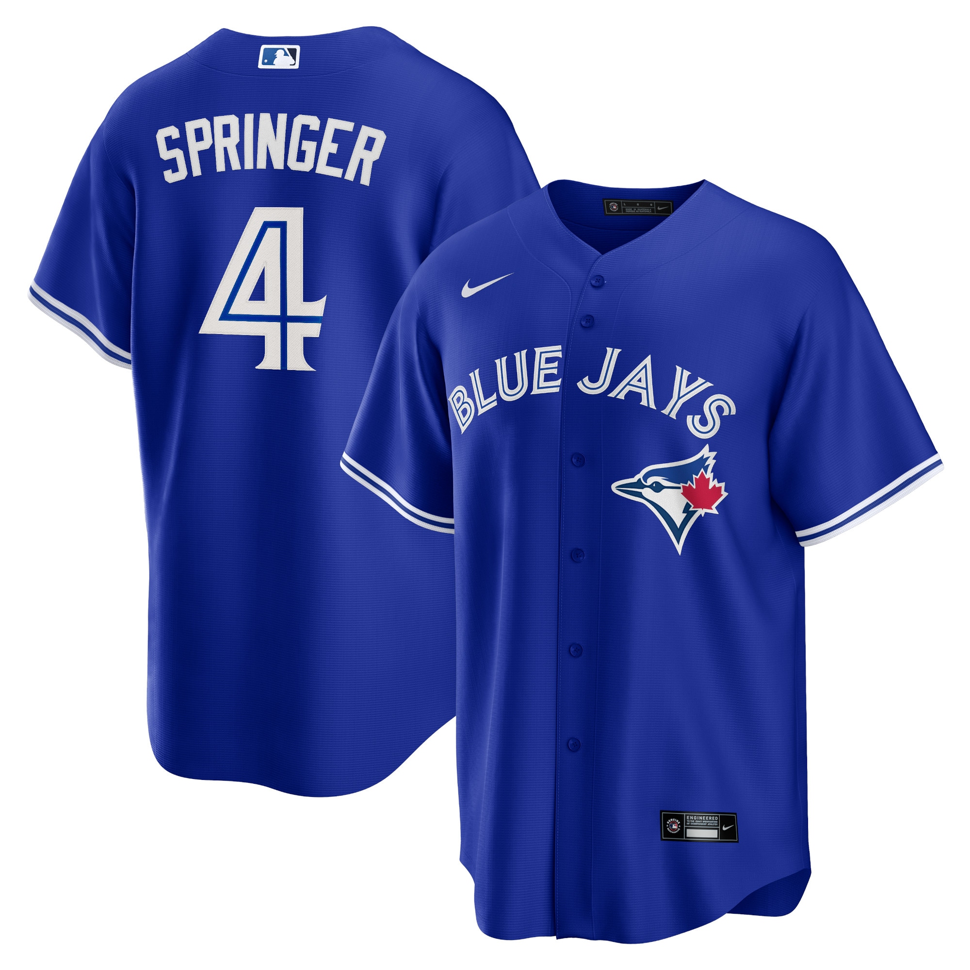 George Springer Toronto Blue Jays Alternate Replica Player Jersey – Royal