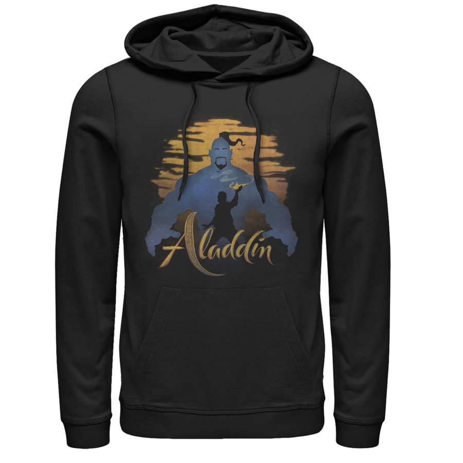 Aladdin Men’s Genie Sunset Silhouette  Lightweight Hoodie