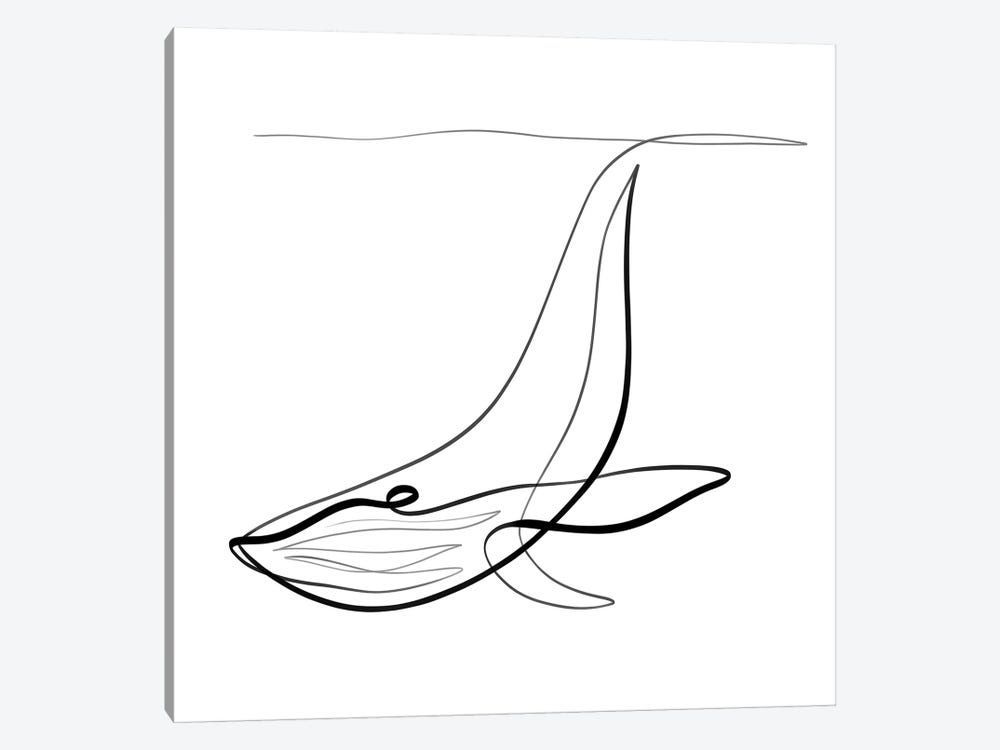 Humpback Whale I Canvas Poster 8″x12″ 12×18″ 18″x26″ 24″x36″ 30″x45″