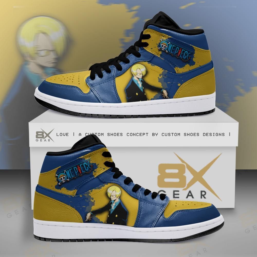 One piece Sanji Anime Sneakers Air Jordan Shoes Sport Sneakers