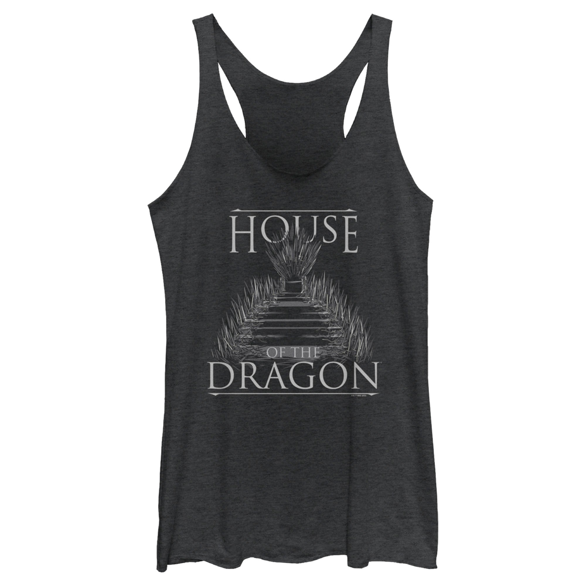 Women’S Game Of Thrones: House Of The Dragon Iron Throne Logo Racerback Tank Top