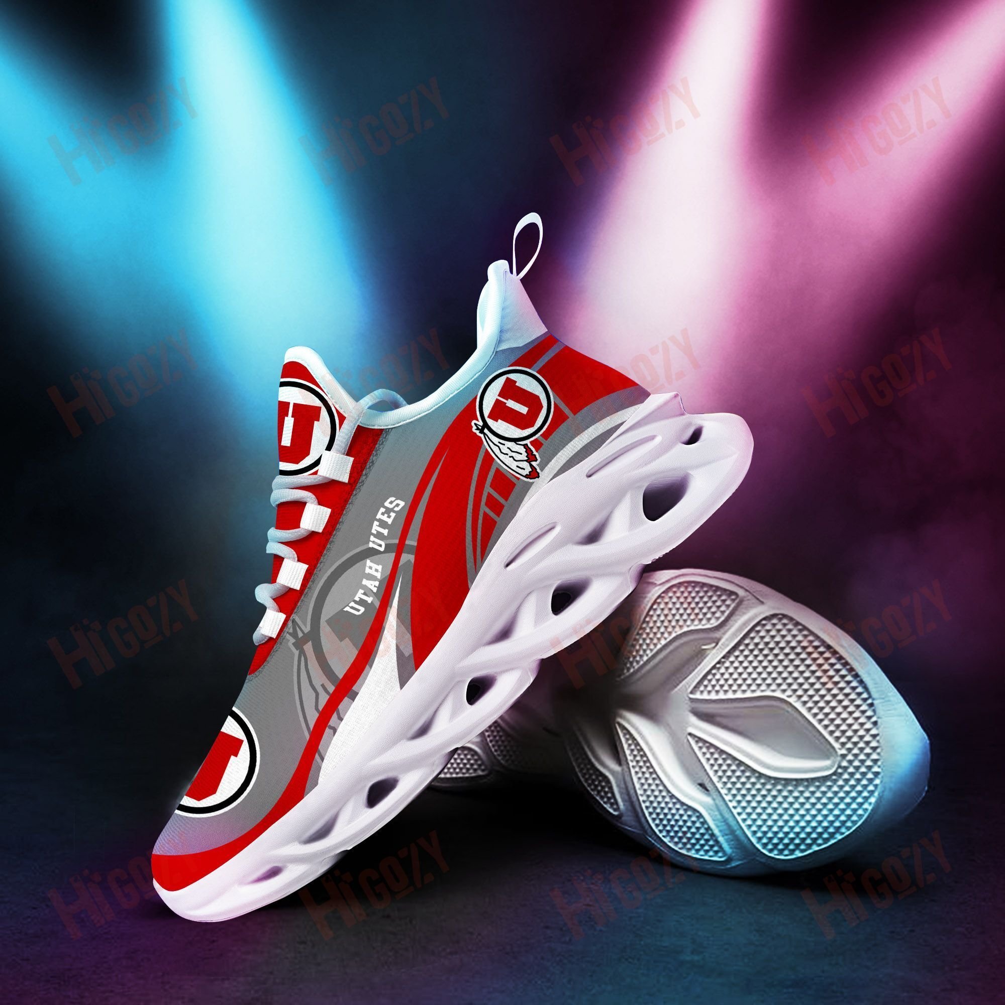 Utah Utes 3D Clunky Sneaker New Trending 2021 Summer N1642