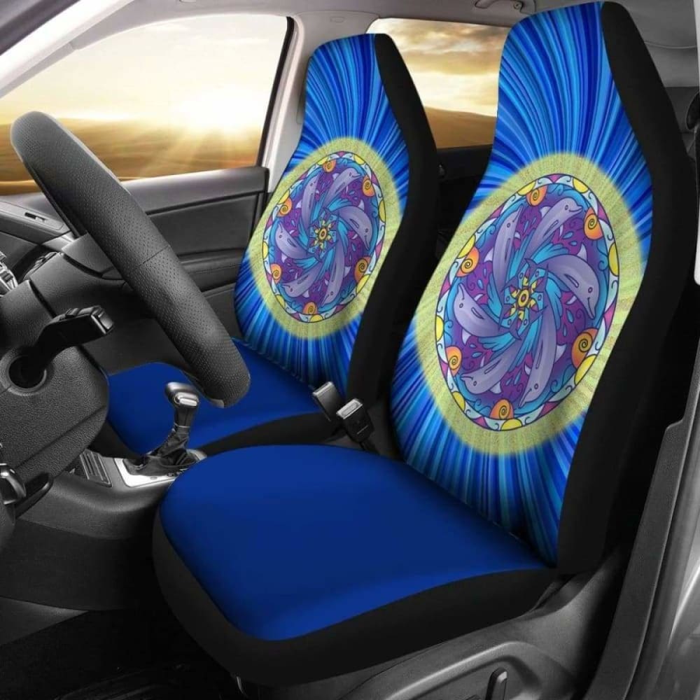 Mandala Dolphin Art Custom Car Seat Covers 181703