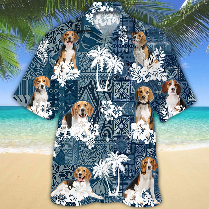 Beagle Hawaii Dog Hawaii Shirt Men Short Sleeve Hawaii Aloha Ha19511