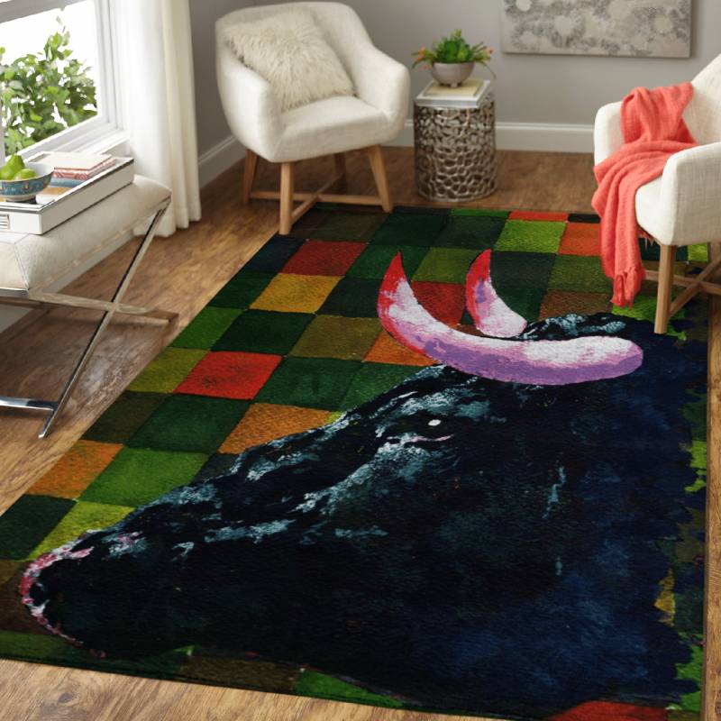 unknown bull   – Animals Area Rug Carpet