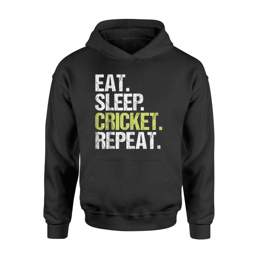 Eat Sleep Cricket Repeat  Sport Fan Christmas Gift Hoodie