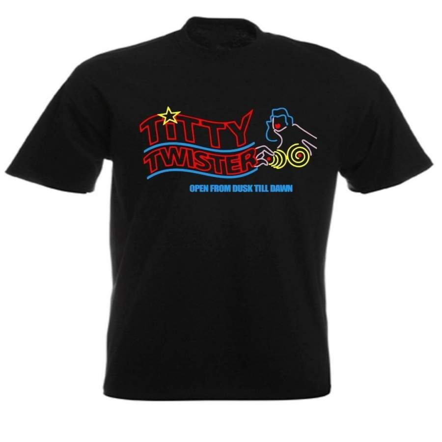T Shirt Mens Fashion Cotton Titty Twister From Dusk Till Dawn Vampire Horror Movie T Shirt
