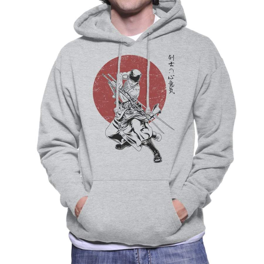 Pirate Hunter Zoro The Sword Master One Piece Men’s Hooded Sweatshirt