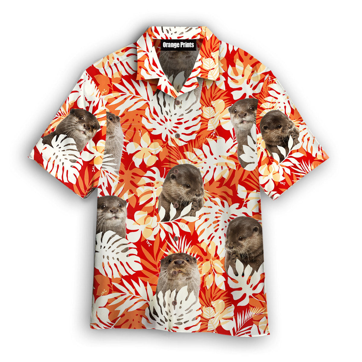 Otter Palm Leaves Hawaii Shirt For Men And Women Ha96205