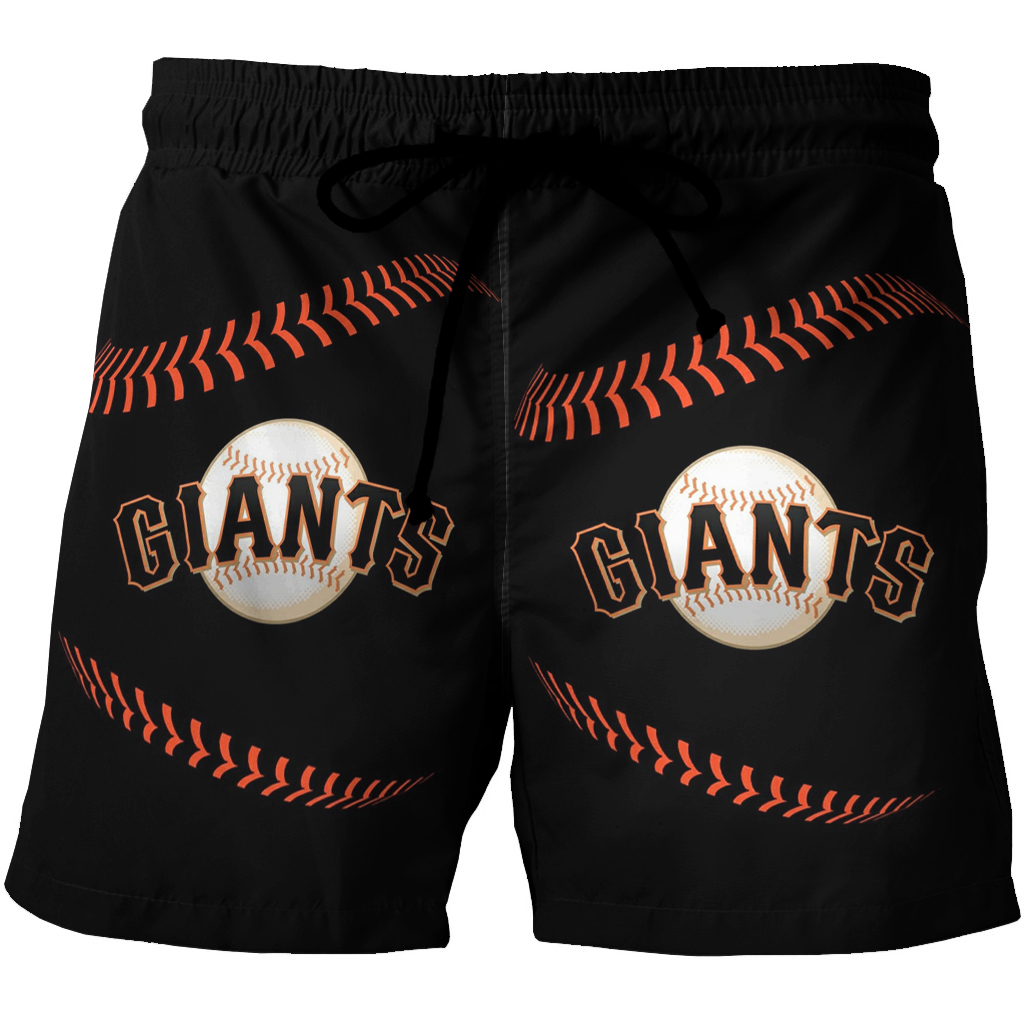 San Francisco Giants Art 2 3D All Over Print Summer Beach Hawaiian Short