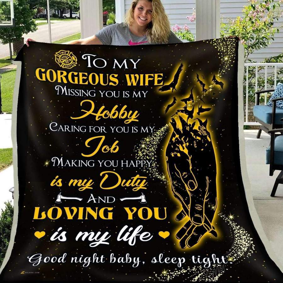 Loving You Is My Life Blanket Gift For Gorgeous Wife