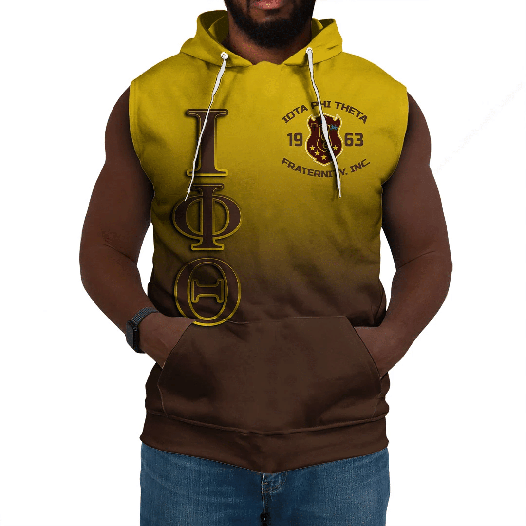 Wonderprint Hoodie Iota Phi Theta Gradient Sleeveless Hoodie Lt10