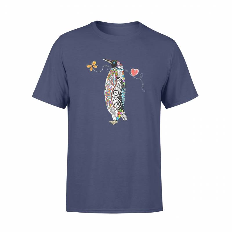 Sunshine89 – Zentangle rainbow penguin – Comfort T-shirt