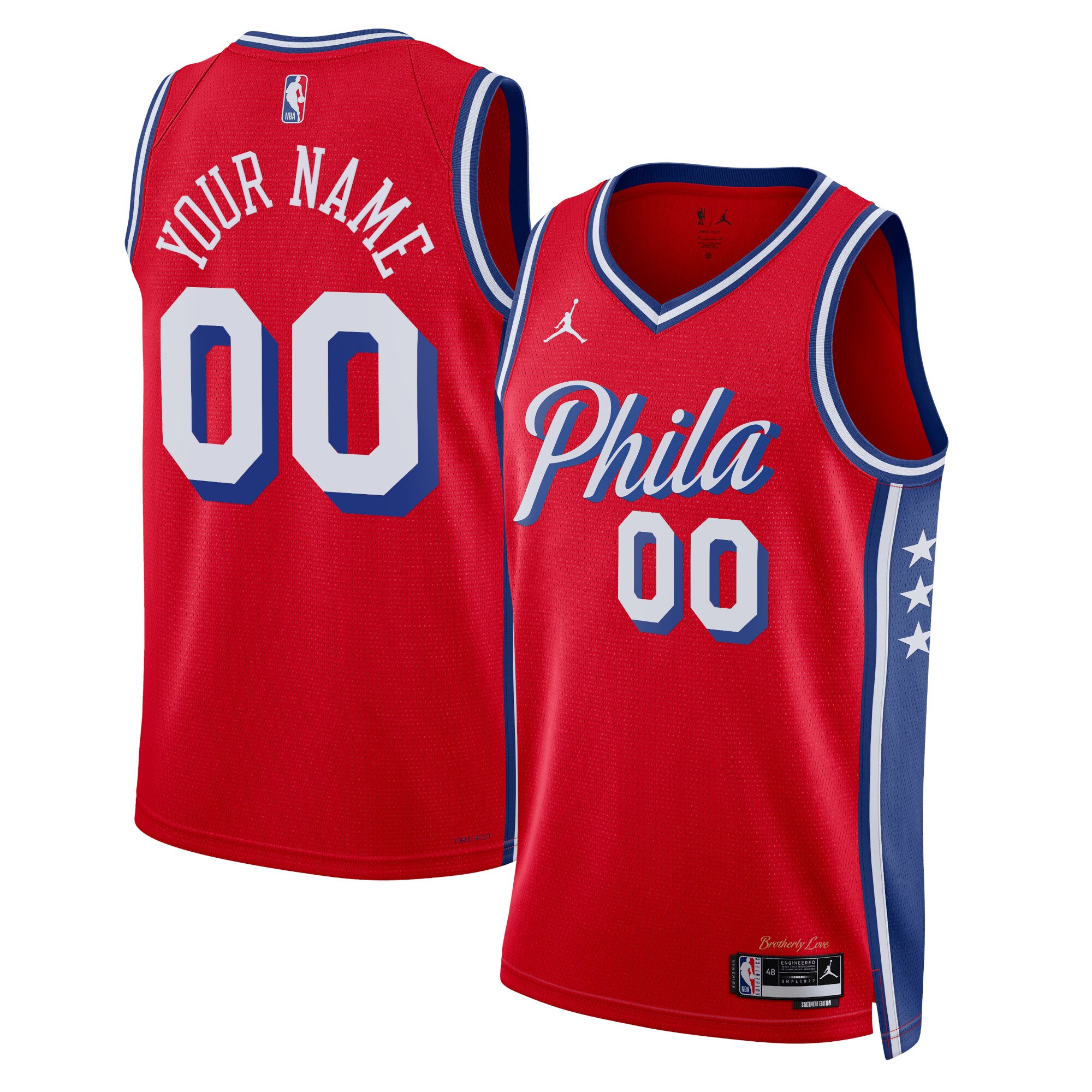 Philadelphia 76ers Jordan Statement Swingman Jersey – Custom – Unisex