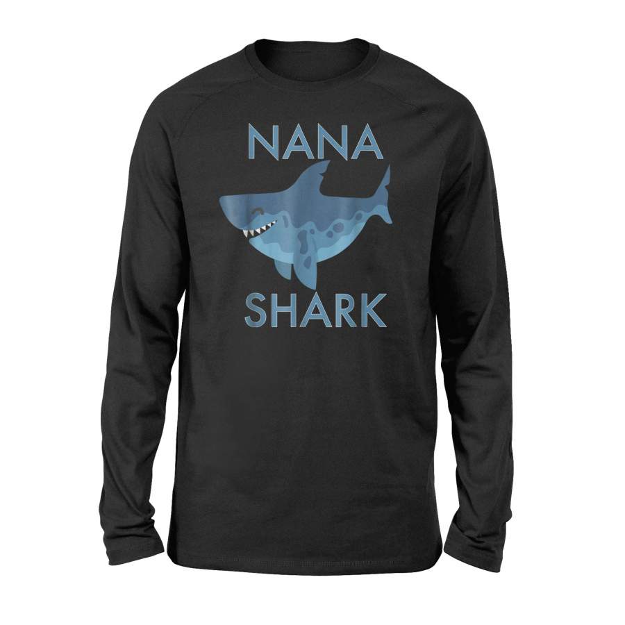 Cute Nana Shark Grandma Matching Family Long Sleeve T-Shirt