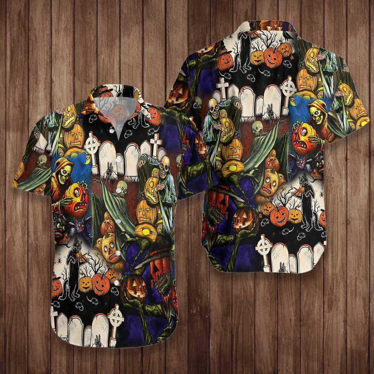 Pumpkin Night Is Coming Halloween Hawaii Shirt For Men Women Adult Ha12578