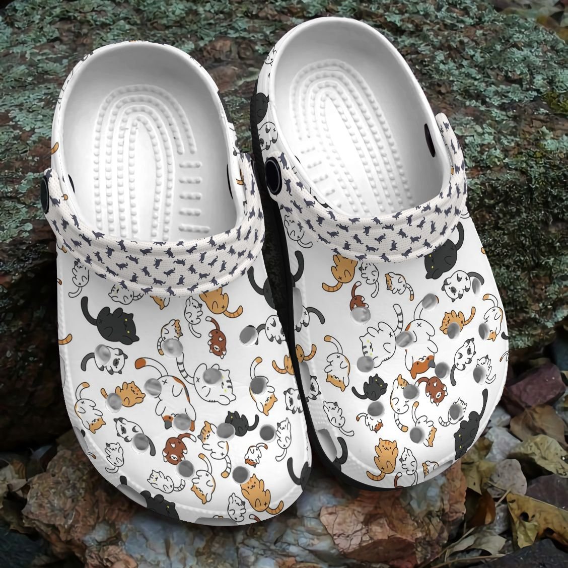 Cat Personalized Clog, Custom Name, Text, Color, Number Fashion Style For Women, Men, Kid, Print 3D Cat Rain