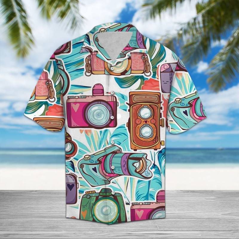 Photograph Blue Floral Hawaii Shirt Ha52560