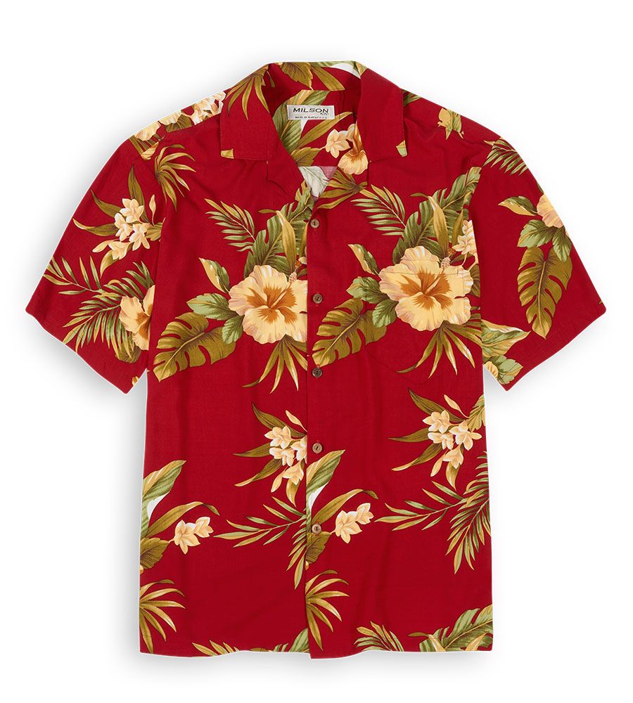 Wild Hibiscus Red Yellow Amazing Design Hawaiian Shirt Dhc18062234