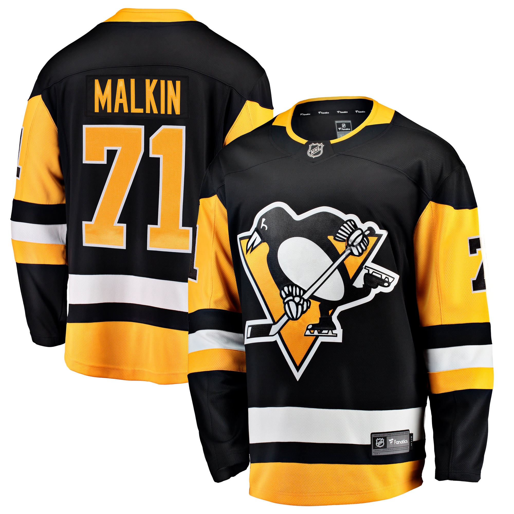 Evgeni Malkin Pittsburgh Penguins Branded Home Breakaway Jersey – Black